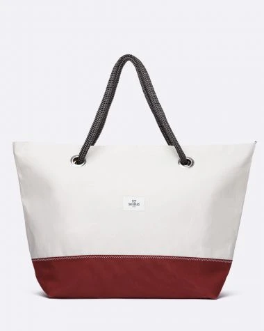 Carla Travel Bag Brick Red Recycled Sail - Image 2