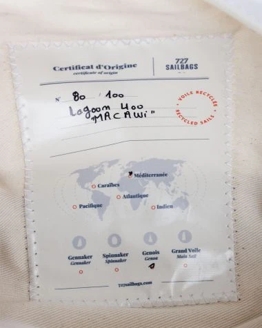 Toiletry Bag Windy Basalt Recycled Sail - Image 6