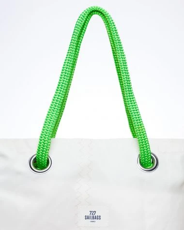 Bag Handles Light Blue Recycled Sail - Image 2