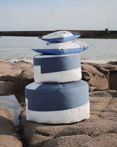 Cruise Bean Bag β28 Blue Anchor Recycled Sail - Image 5