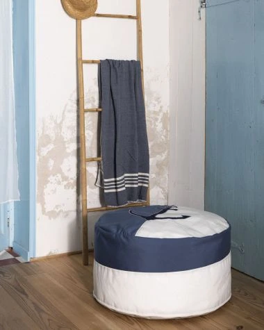 Cruise Bean Bag β28 Blue Anchor Recycled Sail - Image 7