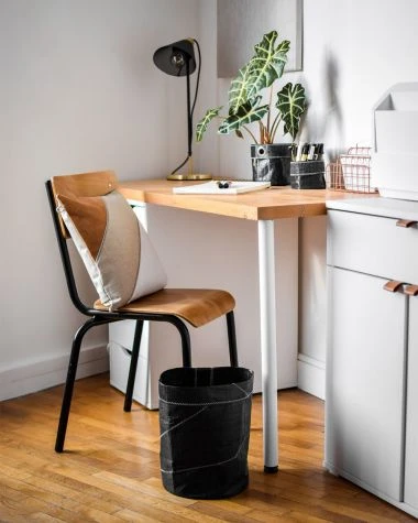 Paper Basket 3Di Black Sail Recycled Sail - Image 6