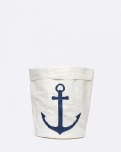 Paper Basket Blue Anchor Recycled Sail