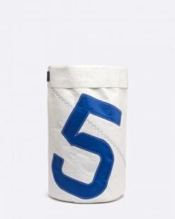 Laundry Basket Wafer Sail And Navy Recycled Sail