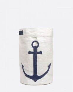 Laundry Basket Blue Anchor Recycled Sail