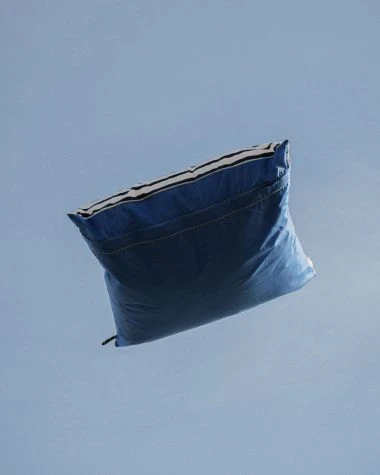 Cushion 20x20 In Blue Anchor Recycled Sail - Image 6