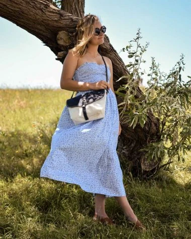 Calypso Bag Navy Blue Recycled Sail - Image 7