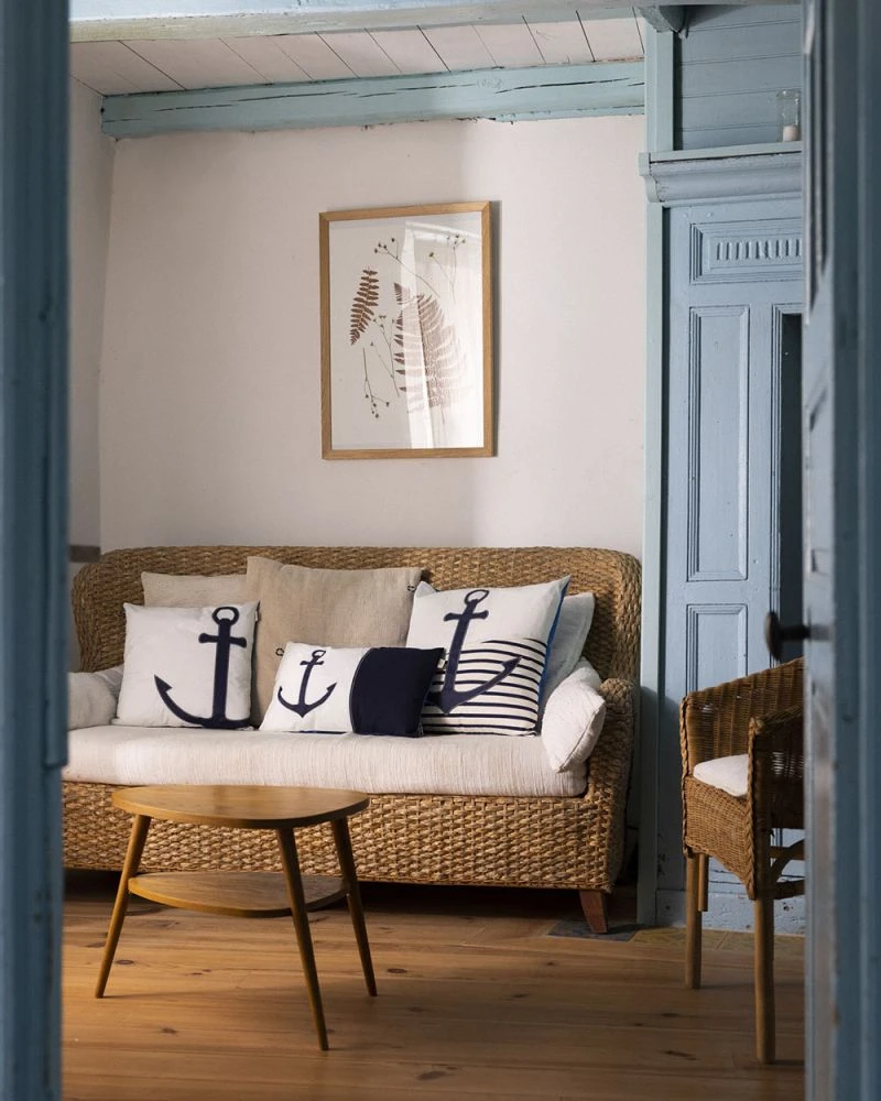 Cushion 20x20 In Blue Anchor Recycled Sail - Image 8