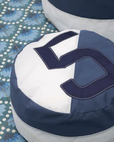 Solo Bean Bag β22 Nattier Blue And Grey Recycled Sail - Image 6