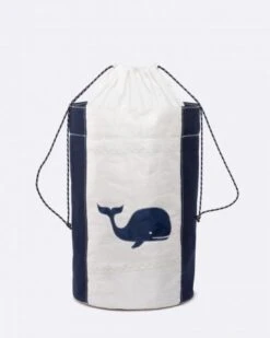 Laundry Basket Whale Recycled Sail