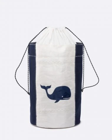 Laundry Basket Whale Recycled Sail