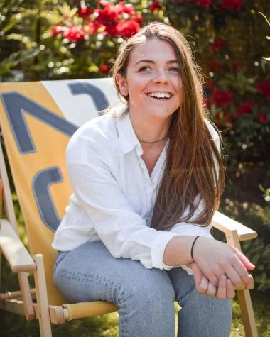 Beechwood Deckchair Mustard Yellow Recycled Sail - Image 7