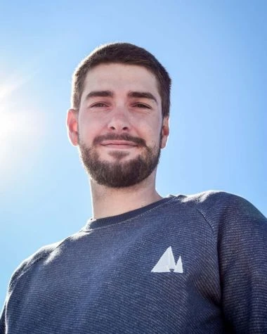 Sweatshirt Heather Blue Recycled Sail - Image 5