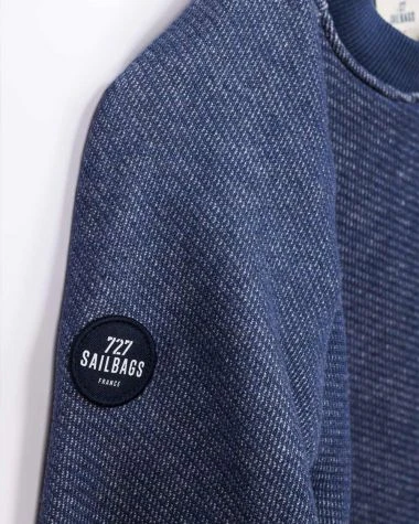 Sweatshirt Heather Blue Recycled Sail - Image 7