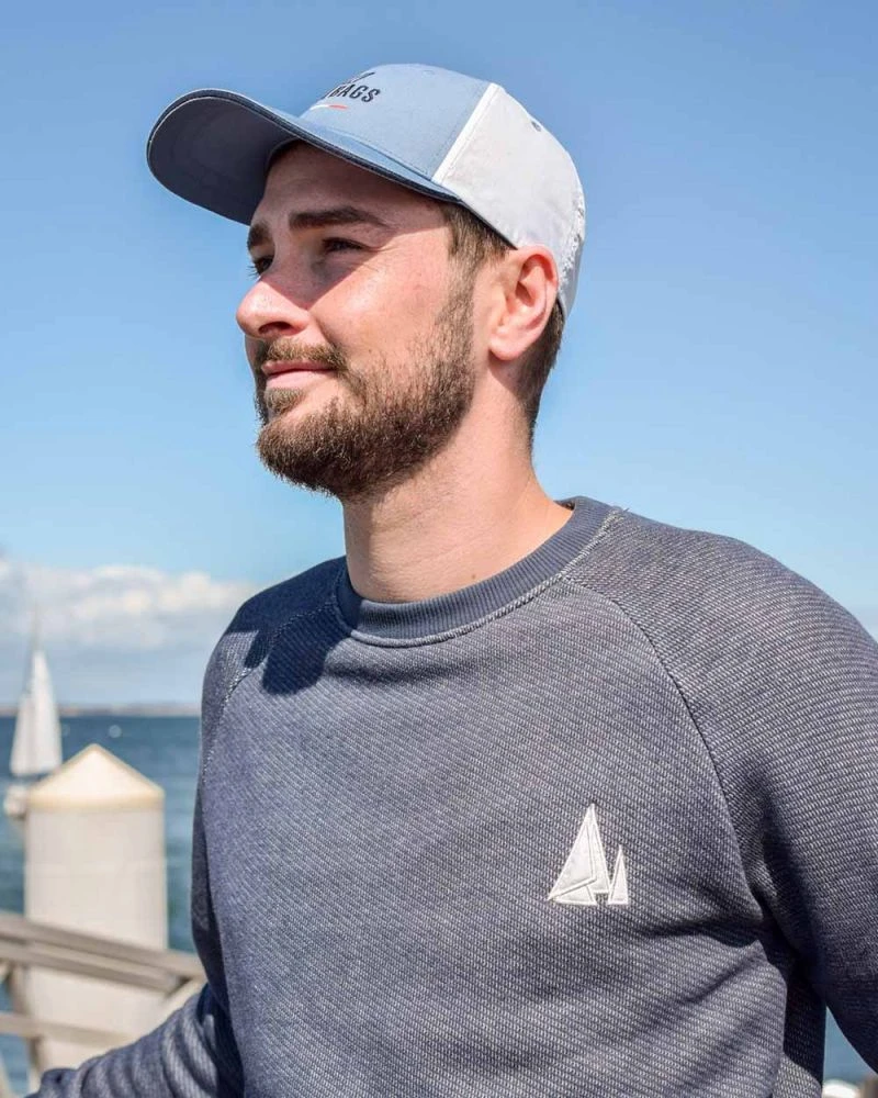 Sweatshirt Heather Blue Recycled Sail - Image 8