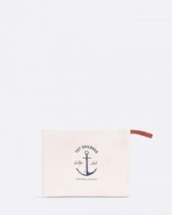 Zipped Pouch Classic Yachting Recycled Sail