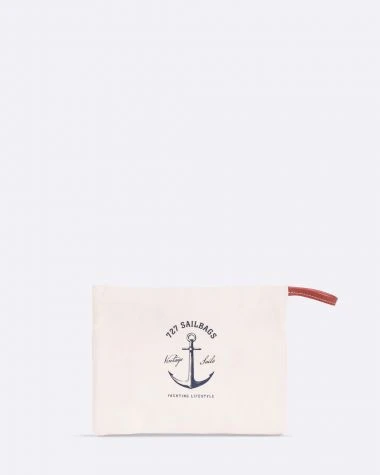 Zipped Pouch Classic Yachting Recycled Sail