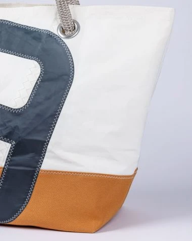 Carla Travel Bag Caramel And Grey Recycled Sail - Image 7