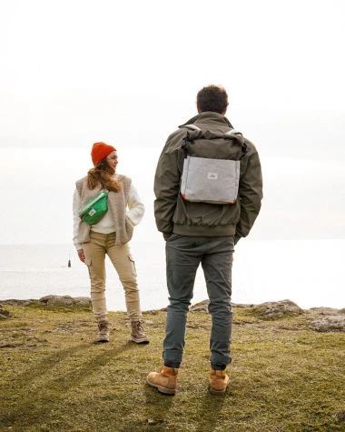 Rollup Backpack Khaki Recycled Sail - Image 16