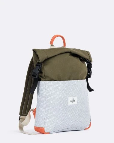 Rollup Backpack Khaki Recycled Sail - Image 4