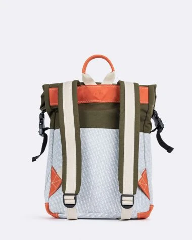 Rollup Backpack Khaki Recycled Sail - Image 5