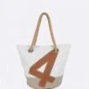 Sandy Handbag Linen And Leather Recycled Sail
