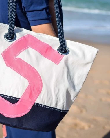 Sandy Handbag Summer Time Pink Recycled Sail - Image 5