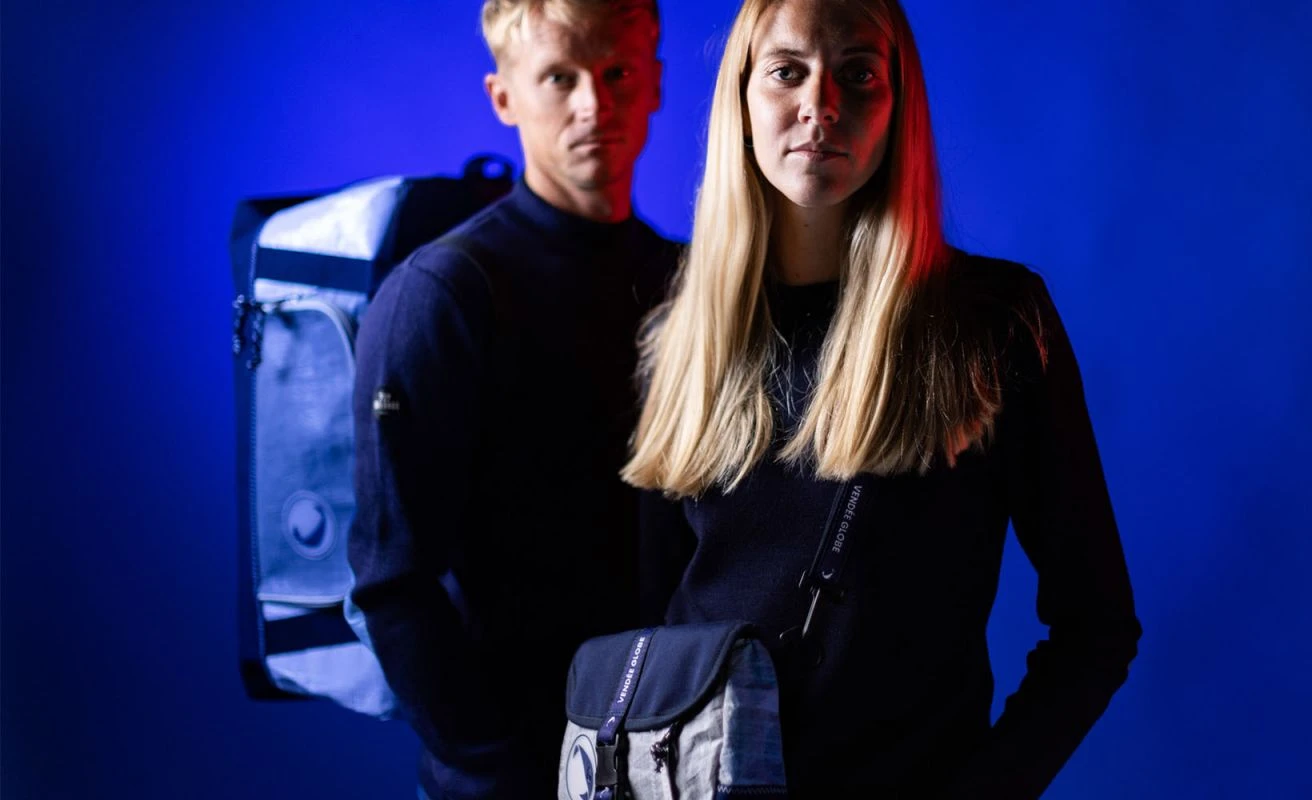 Scooty Cross-body Bag Vendée Globe Collection Grey Recycled Sail - Image 3