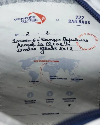 Scooty Cross-body Bag Vendée Globe Collection Grey Recycled Sail - Image 10