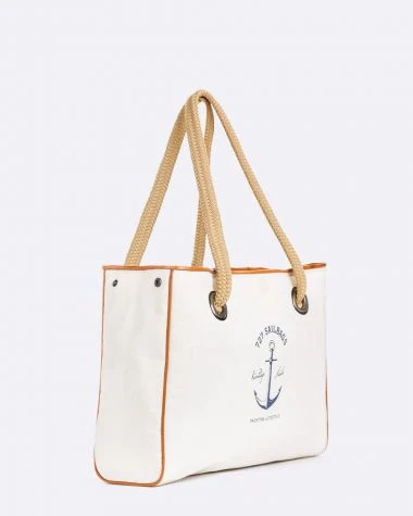 Seaside Tote Classic Yachting Recycled Sail - Image 2