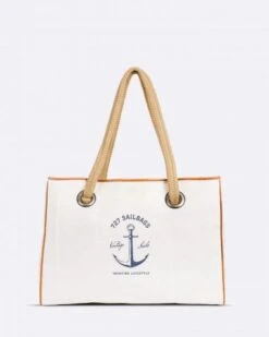 Seaside Tote Classic Yachting Recycled Sail