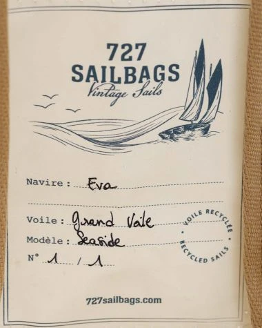 Seaside Tote Classic Yachting Recycled Sail - Image 10