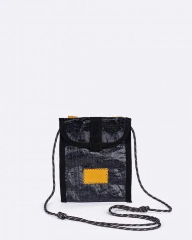 Skate Cross-body Bag Black Recycled Sail - Image 2