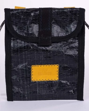 Skate Cross-body Bag Black Recycled Sail - Image 5