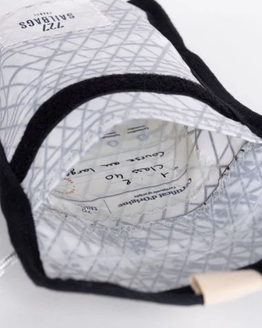 Skate Cross-body Bag Khaki And Orange Recycled Sail - Image 5