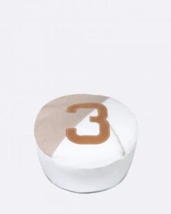 Solo Bean Bag ⌀22 Linen And Leather Recycled Sail