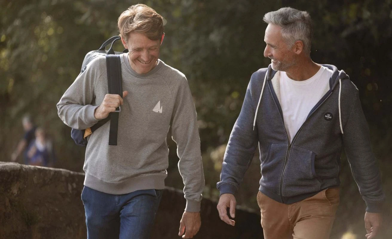 Hoodie Heather Blue Recycled Sail - Image 3