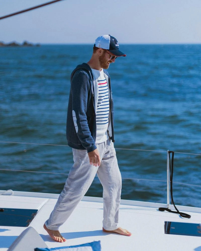 Hoodie Heather Blue Recycled Sail - Image 8