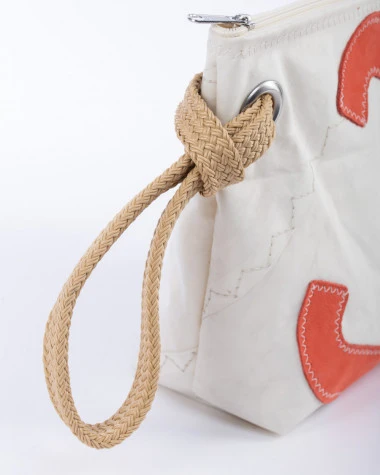 The Midinette Coral Leather Recycled Sail - Image 4