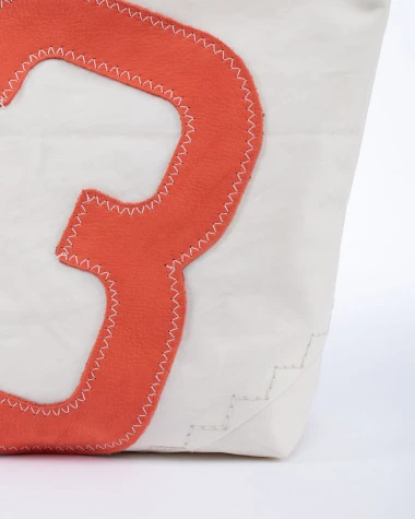 The Midinette Coral Leather Recycled Sail - Image 7