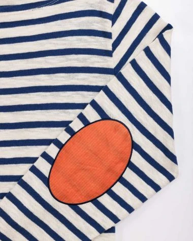 Women's Toscane Striped Sailor Shirt Blue Stripes Recycled Sail - Image 2