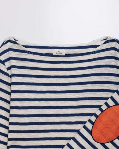 Women's Toscane Striped Sailor Shirt Blue Stripes Recycled Sail - Image 4