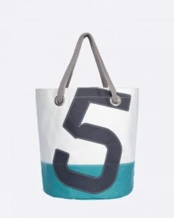 Big Tote Bag Summertime Blue Recycled Sail