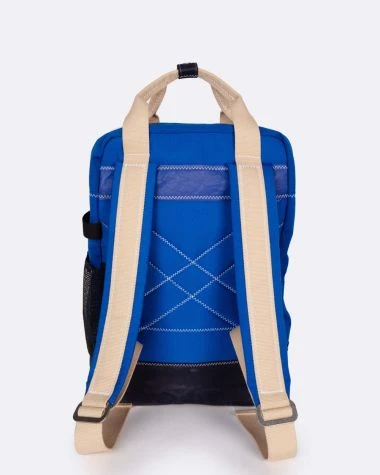 Wally Backpack Blue Recycled Sail - Image 2