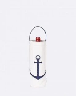 Wine Bag Blue Anchor Recycled Sail