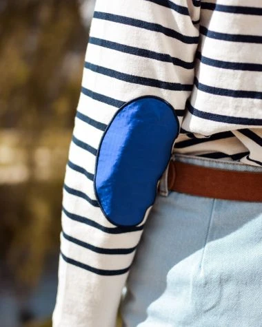 Women's Midship Striped Sailor Shirt Blue Stripes Recycled Sail - Image 5