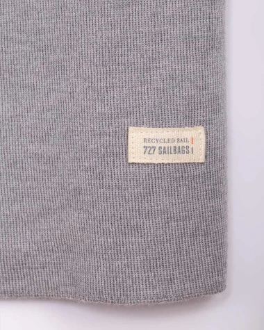 Women's Sailor Sweater Merino Wool Grey Recycled Sail - Image 7