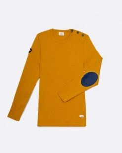 Women's Sailor Sweater Merino Wool Mustard Recycled Sail