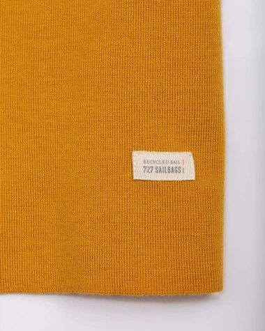 Women's Sailor Sweater Merino Wool Mustard Recycled Sail - Image 7