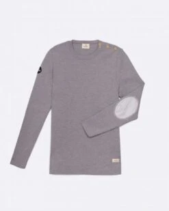 Women's Sailor Sweater Merino Wool Grey Recycled Sail